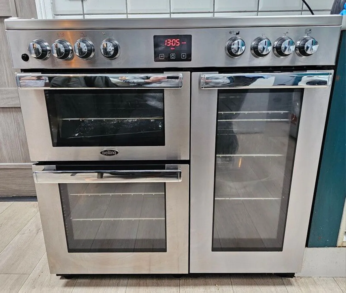 Belling Cookcentre 90DFT Gas Stainless Steel - Image 2