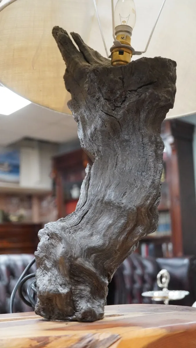 Bog Oak Sentinel Bog Oak Table Lamp - Image 3