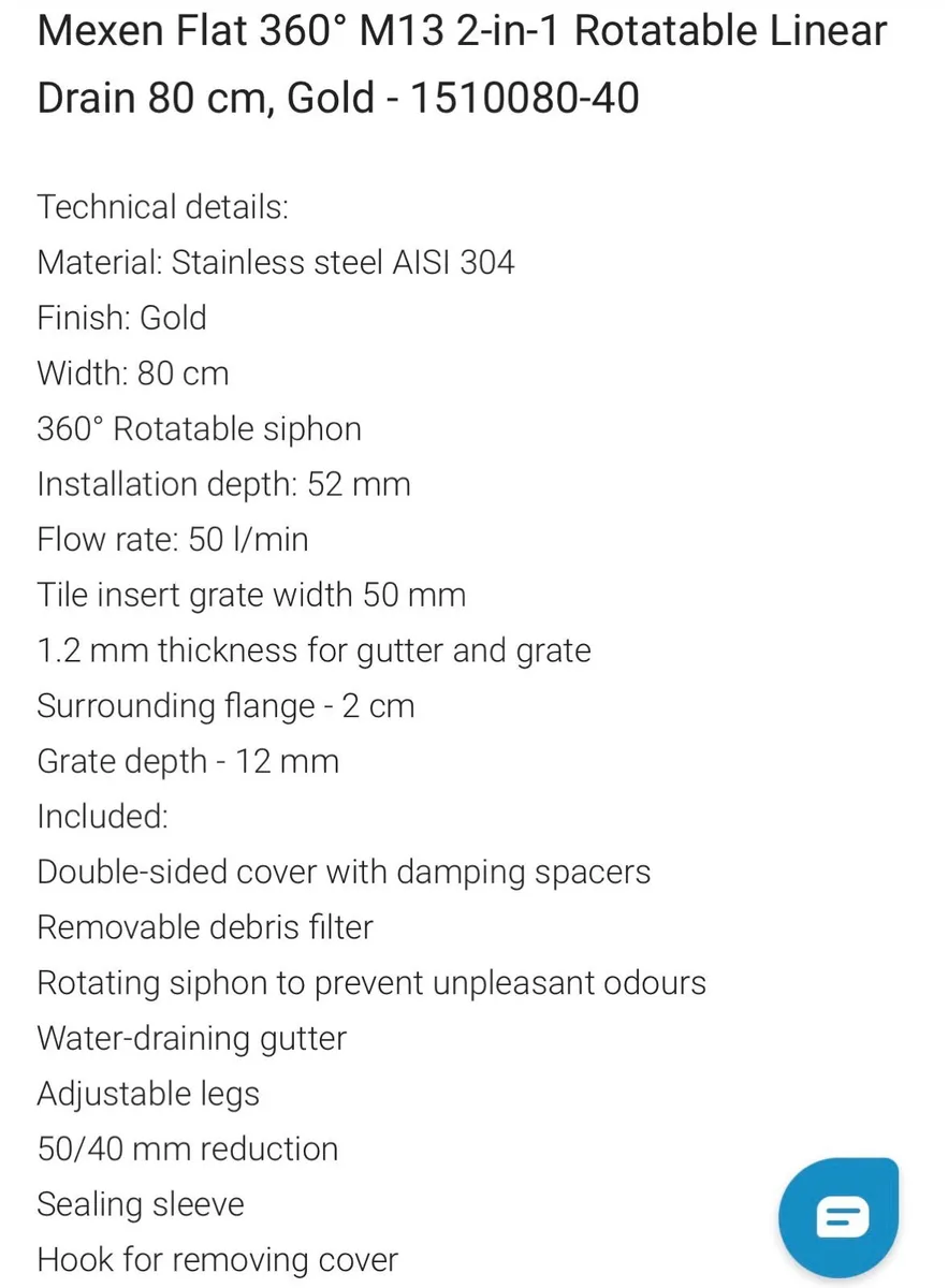 Gold linear drain brand new - Image 4