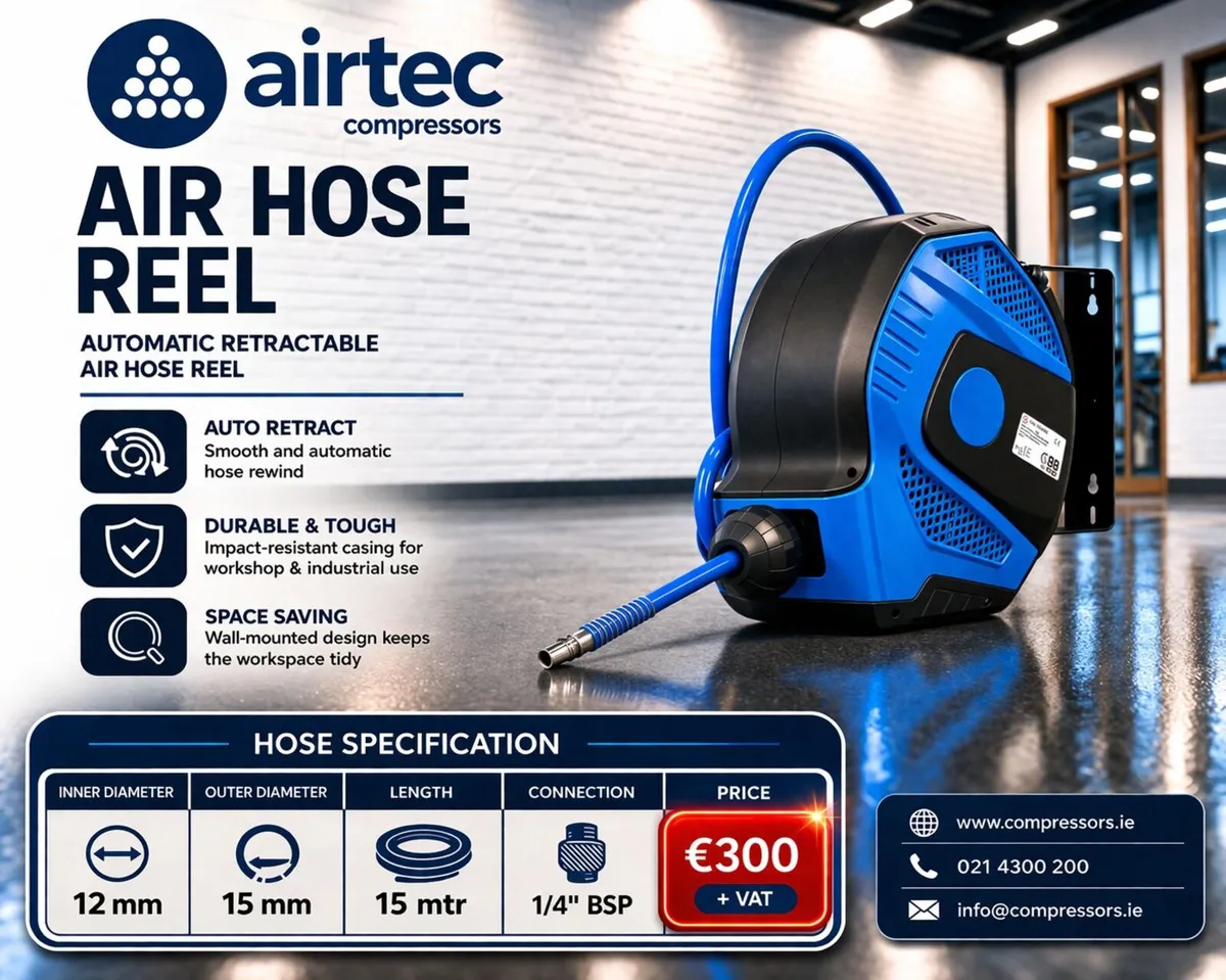 Compressor - Hose Reels (10, 15 & 20 mtr)-In Stock - Image 2
