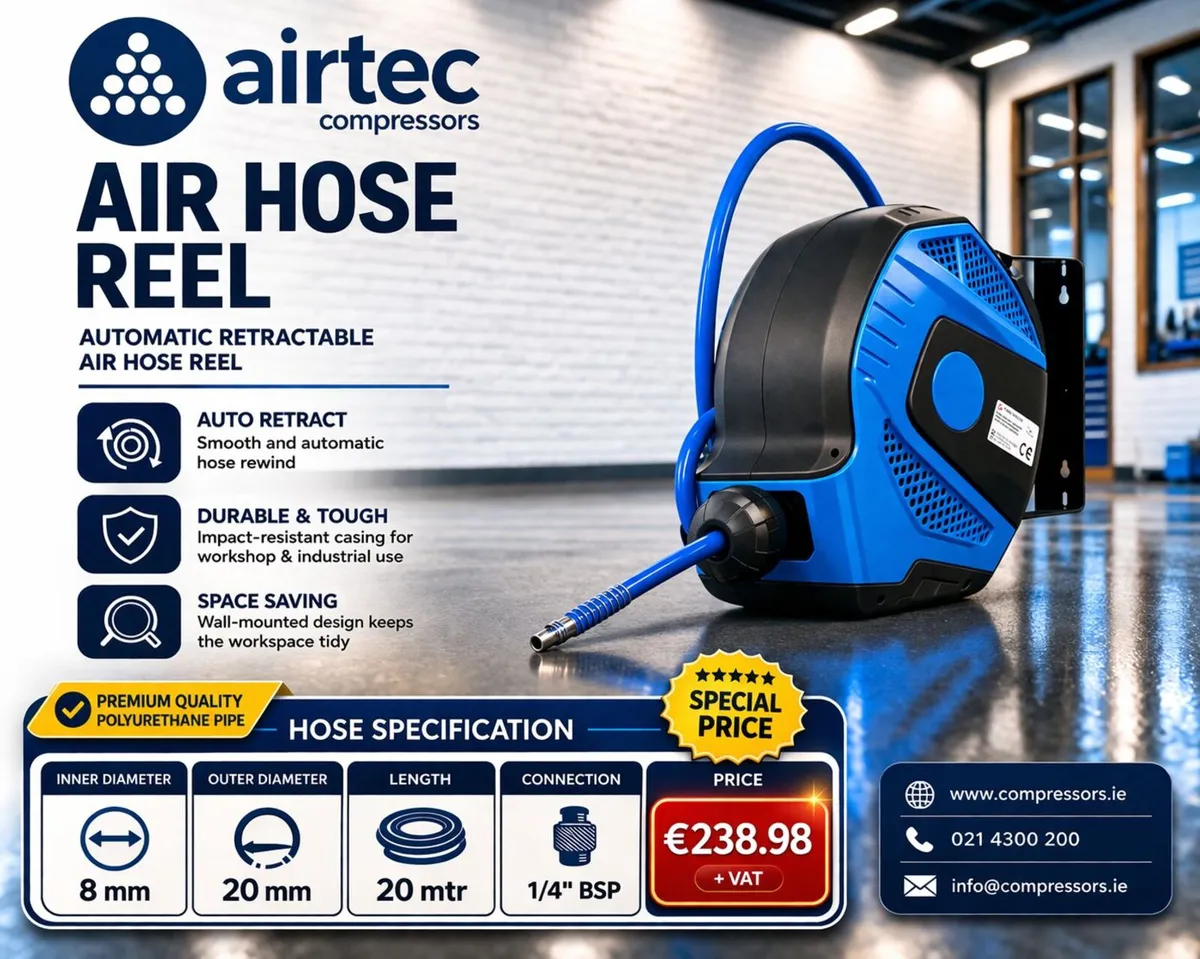 Compressor - Hose Reels (10, 15 & 20 mtr)-In Stock - Image 3