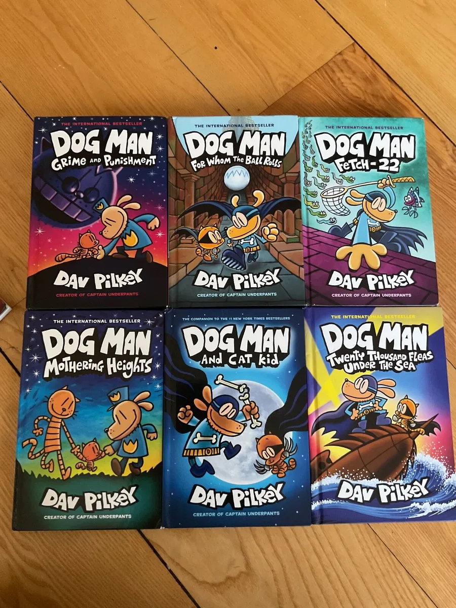 Dog Man Hard Back Books x 6 - Image 1