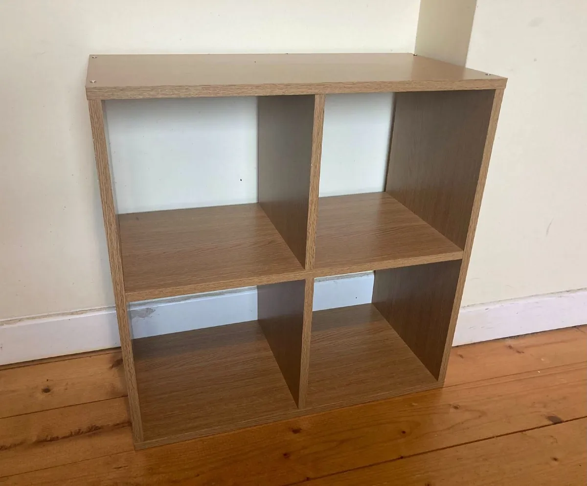 4-Cube Storage Shelf – Compact & Modern - Image 1