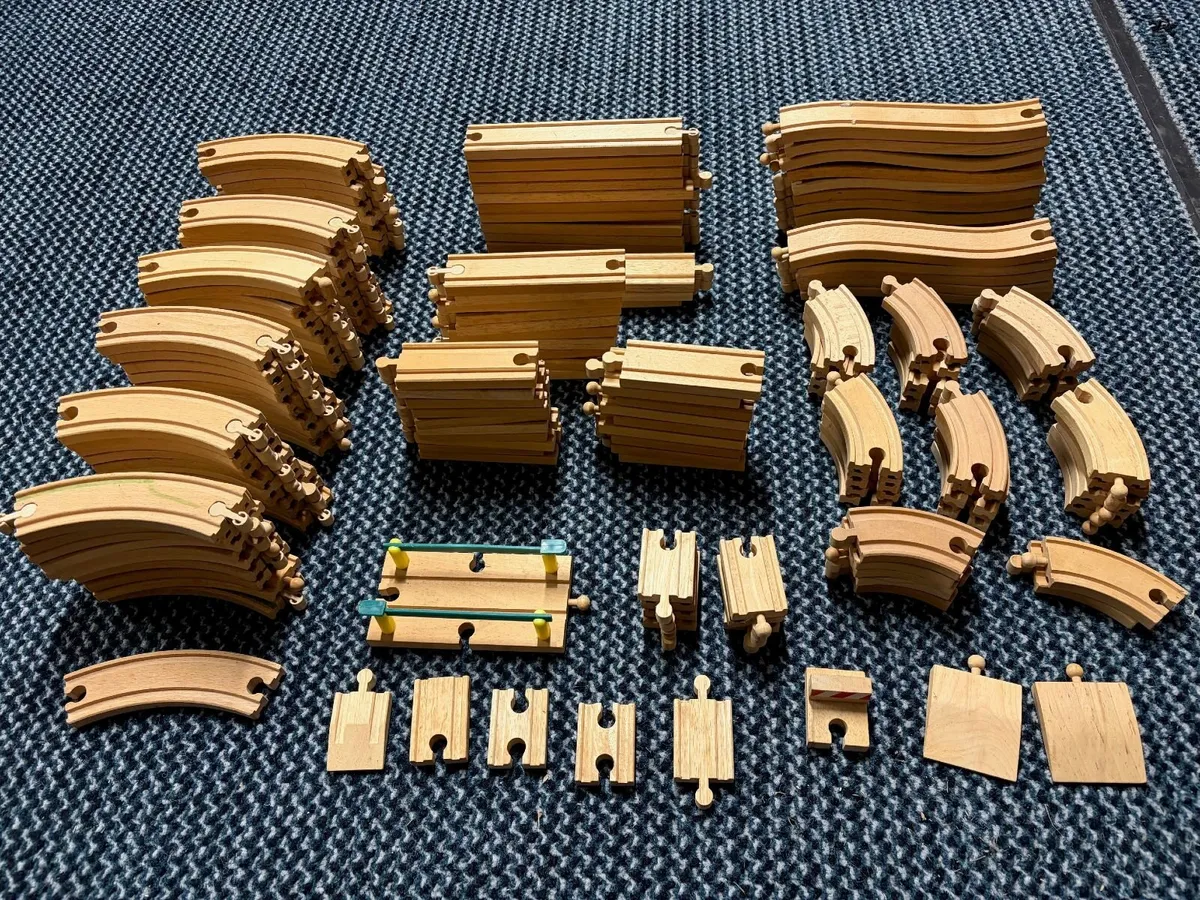 Wooden Train Track Set - Image 1