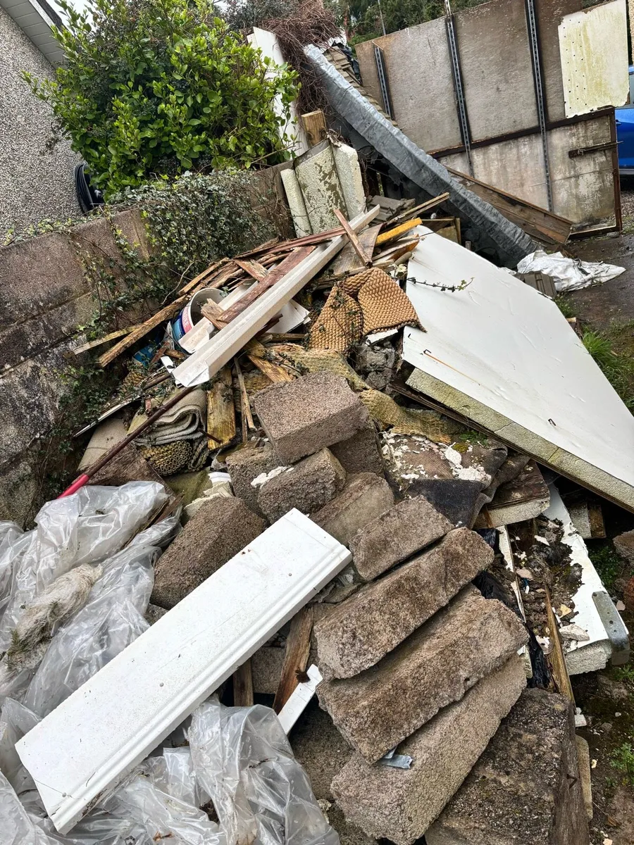 Free household building rubble blocks and timber. - Image 2