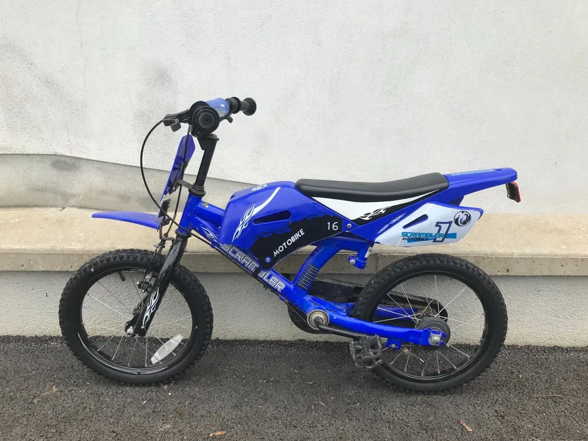 Childs Pedal Scrambler Bike - Image 1