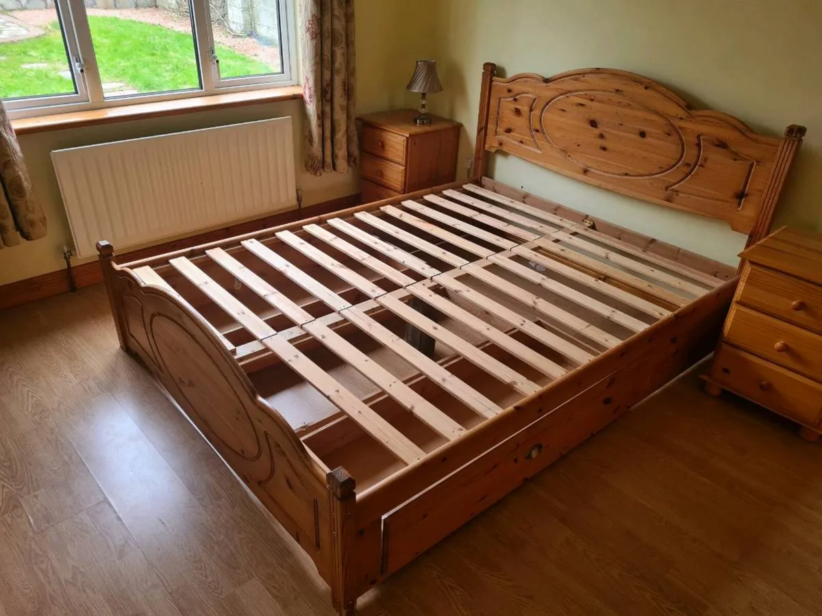 King size bed frame - Image 1