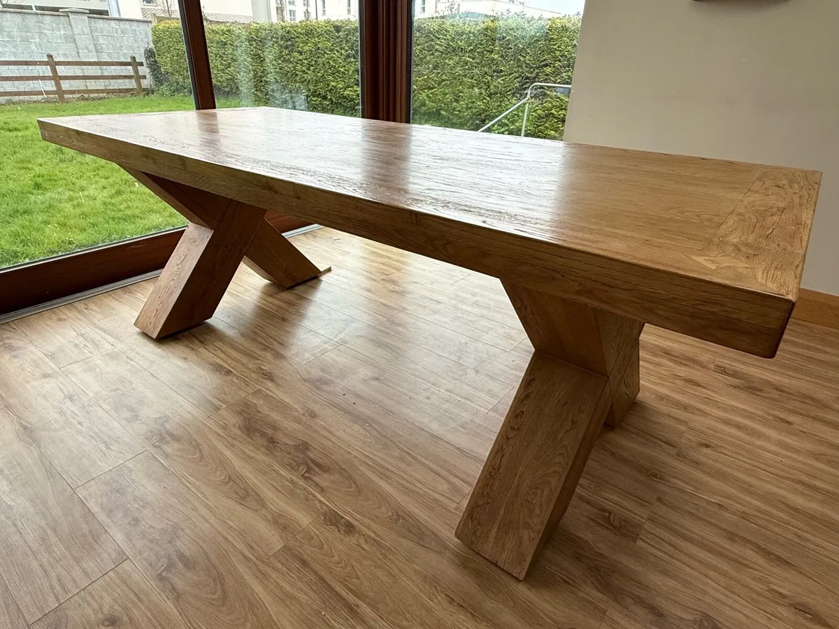 Maximus Oak Dining Table - Image 4