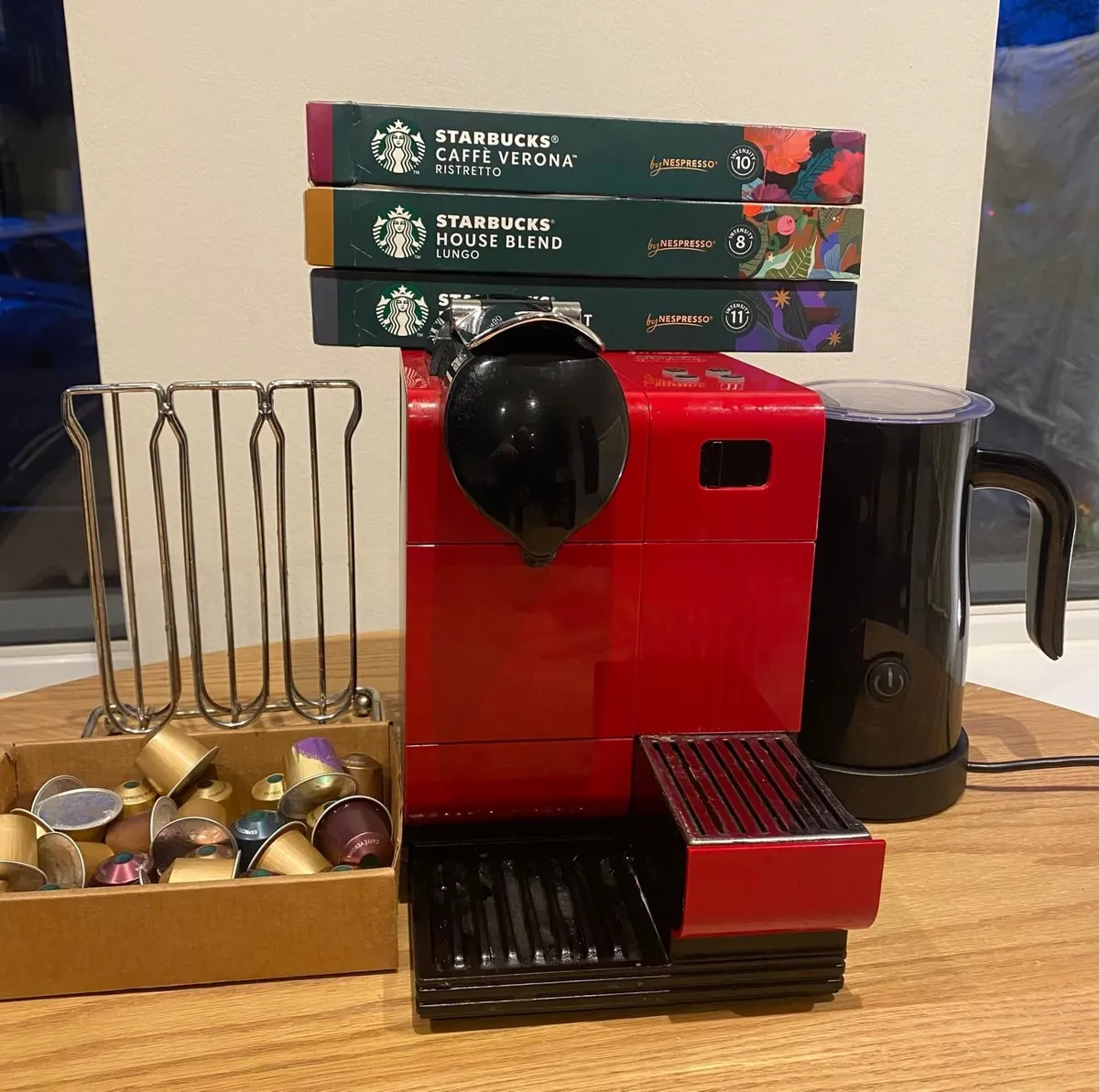 Nespresso Coffee Machine with Krupp frother - Image 1