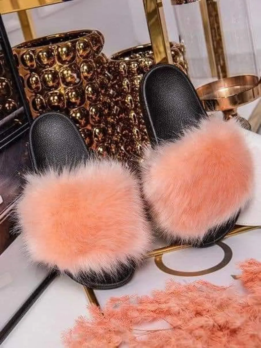 Fluffy fur slippers sizes 37-41 sizes 4-8 - Image 3