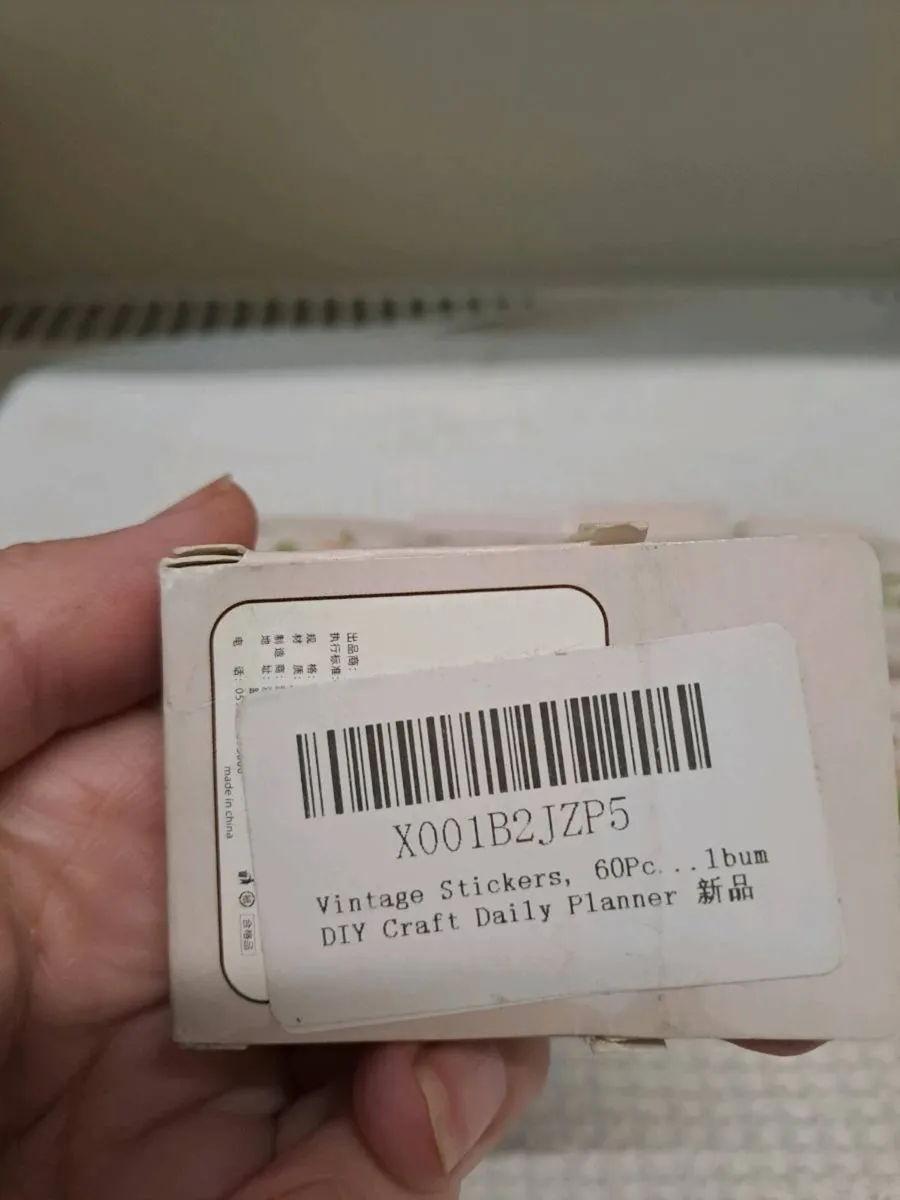 Vintage Floral Sticker Sets – 60pcs Each (New) - Image 3