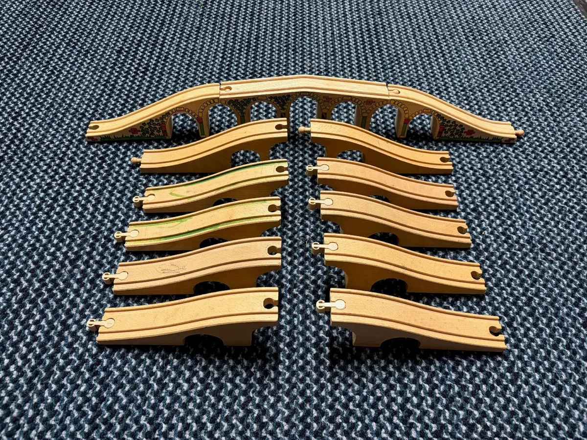 Wooden Train Track Set - Image 4