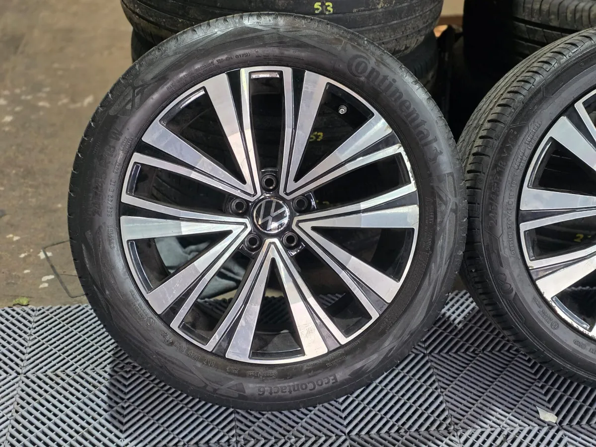 #55 Genuine VW 18" Alloy Wheels 5X112 - Image 1