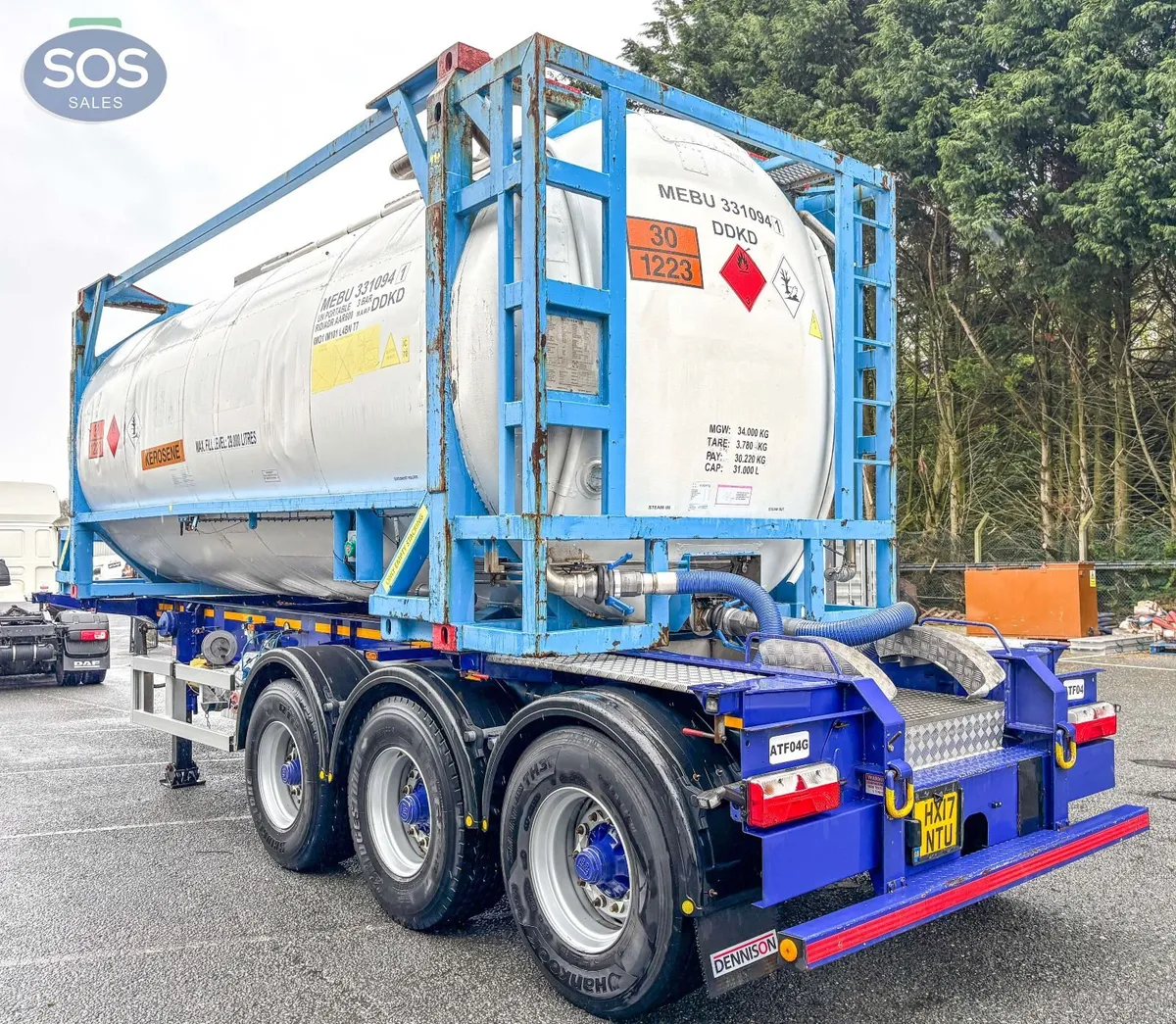 Dennison Skelly Trailer + Meeberg 31000L ISO Tank - Image 4