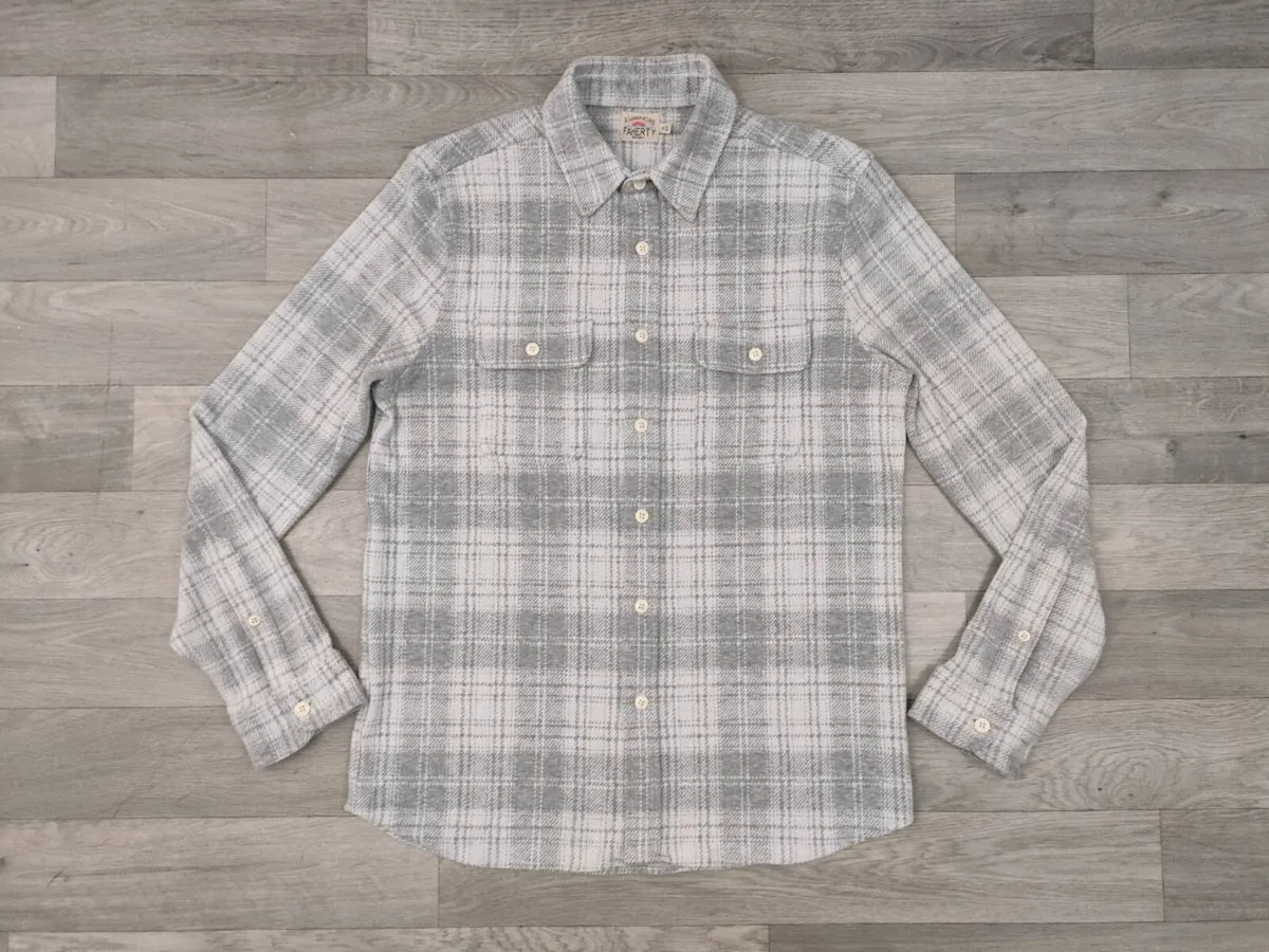 Faherty Plaid Workshirt Shirt Mens Medium - Image 1