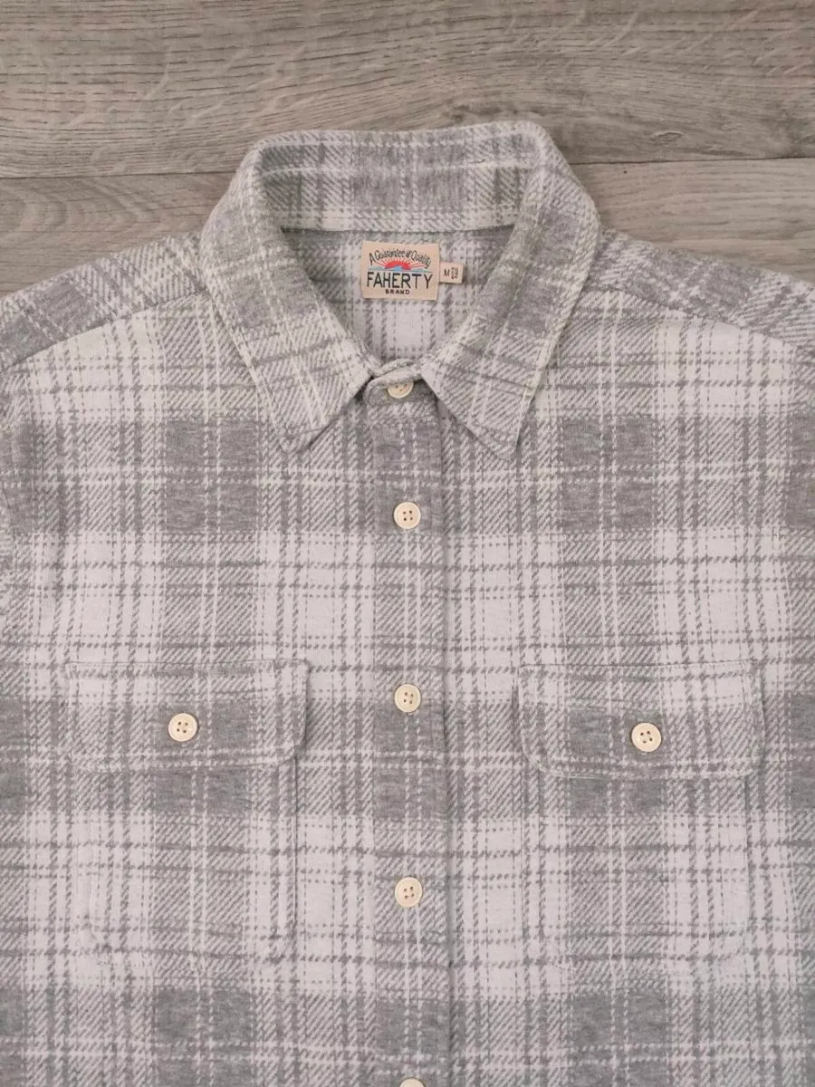 Faherty Plaid Workshirt Shirt Mens Medium - Image 3
