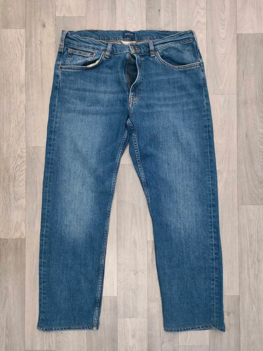 Gant Regular Fit Jeans Mens W34 L29 - Image 1