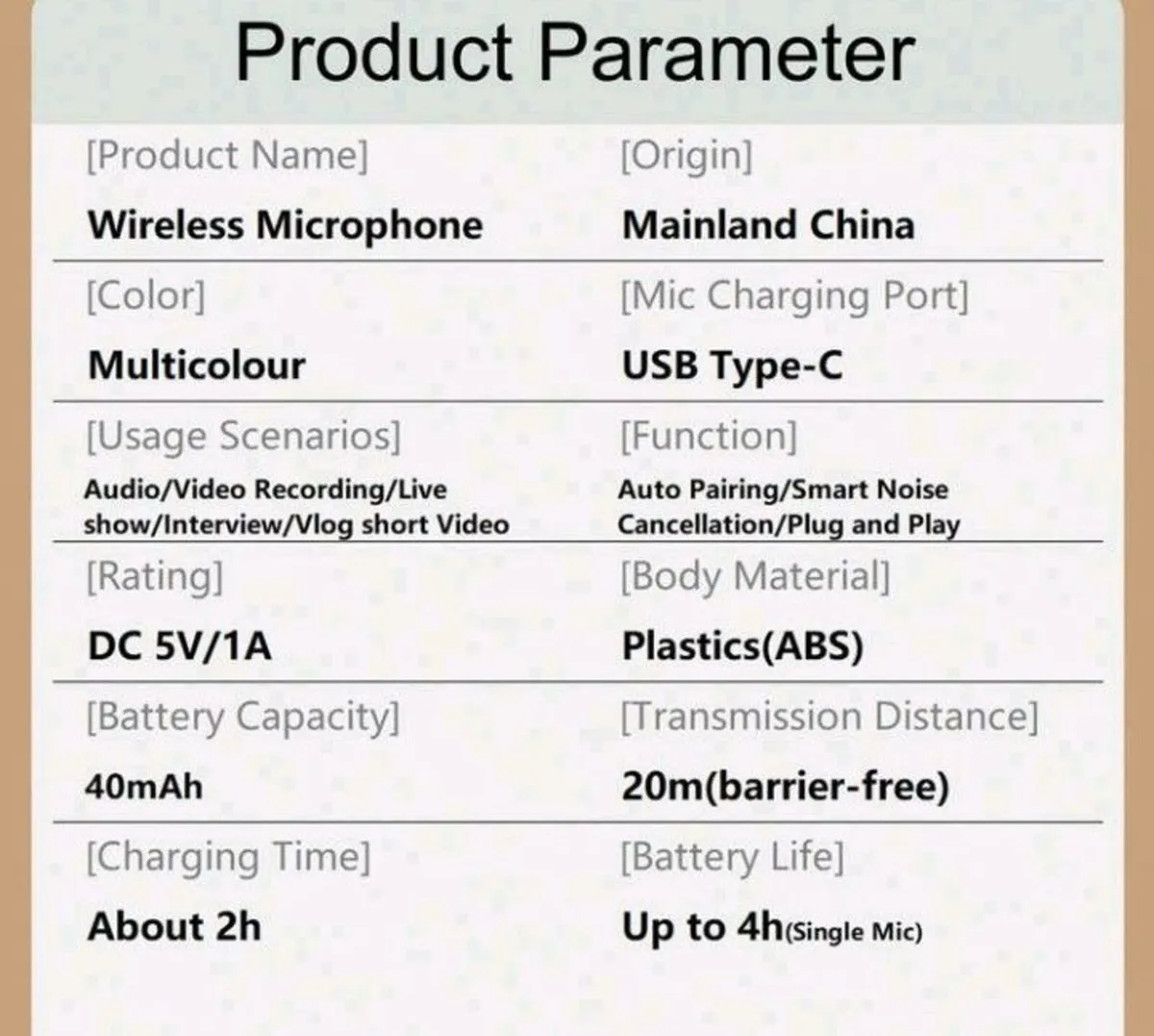 HITOZON Professional Wireless Lavalier Microphone, - Image 2