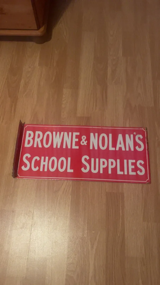 Vintage enamel sign - Image 1