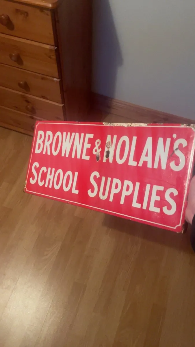 Vintage enamel sign - Image 3