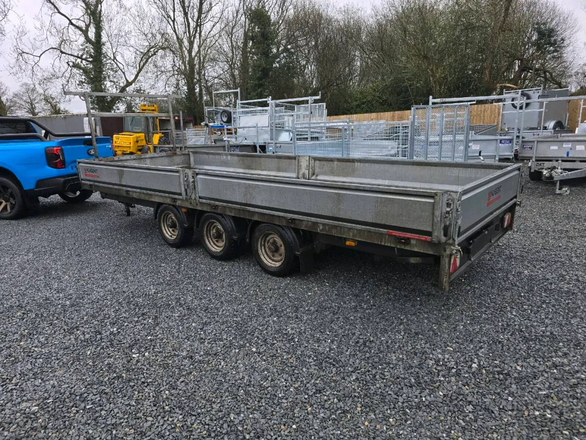 18ft nugent tri axle dropside trailer ally floor - Image 2