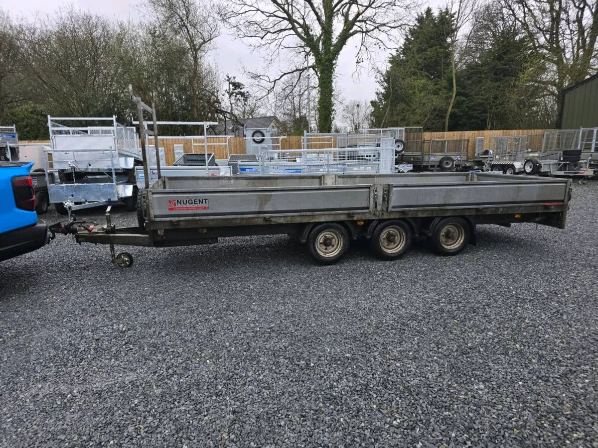 18ft nugent tri axle dropside trailer ally floor - Image 4