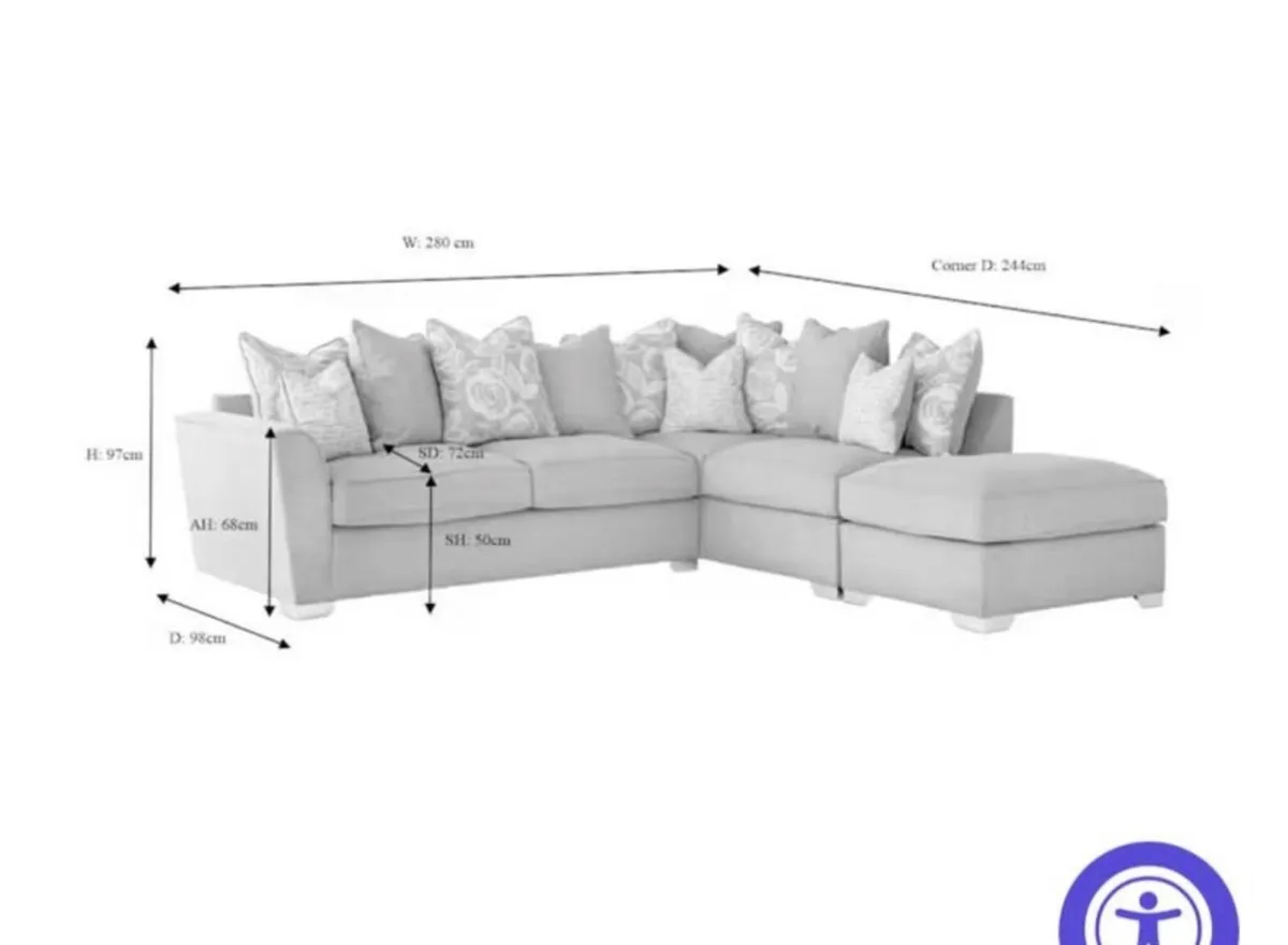 Fantasia Corner Sofa - Image 3