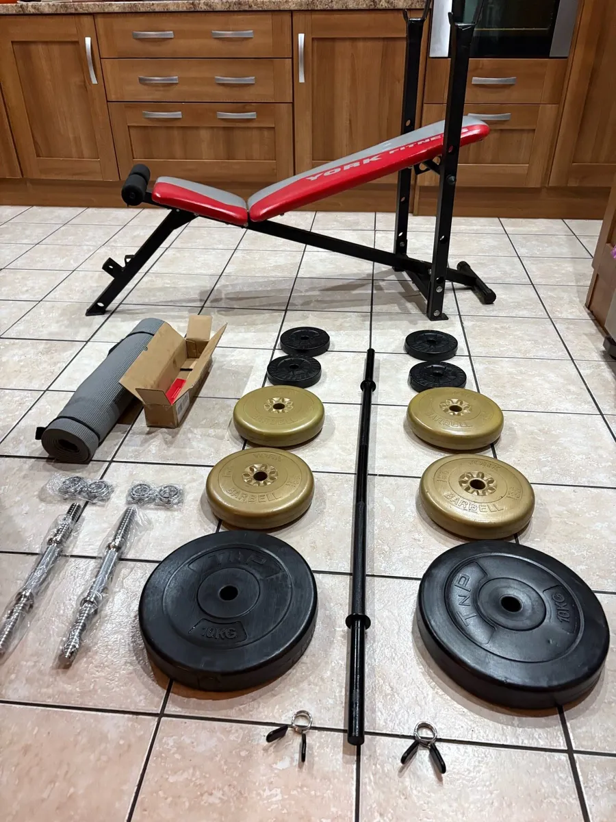 CHEAP WEIGHT BENCH, WEIGHT, BARBELL, DUMBBELLS! - Image 1