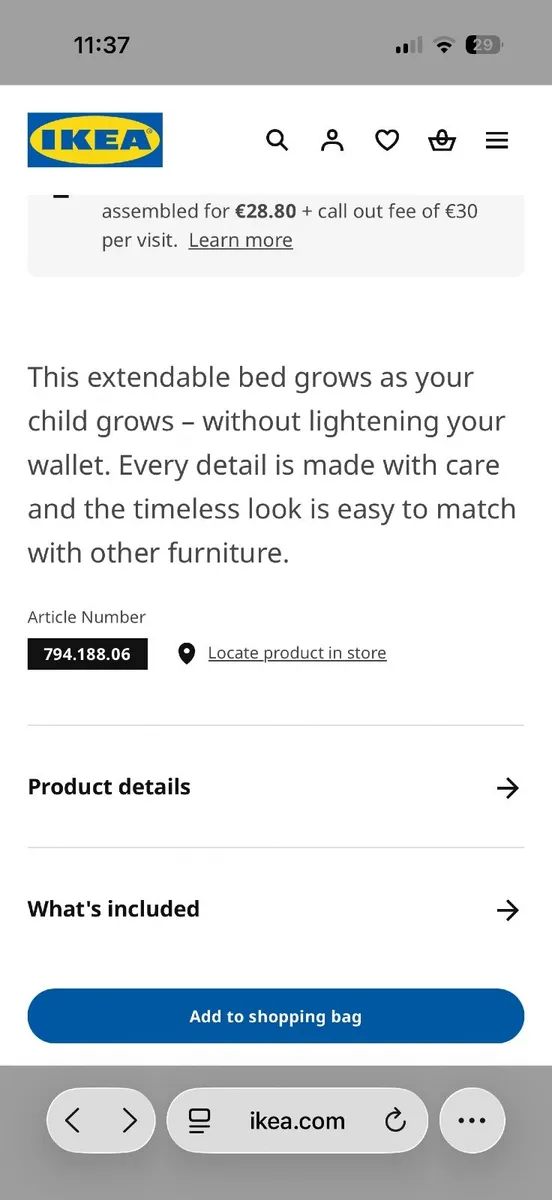 Girls pink bed - Image 2