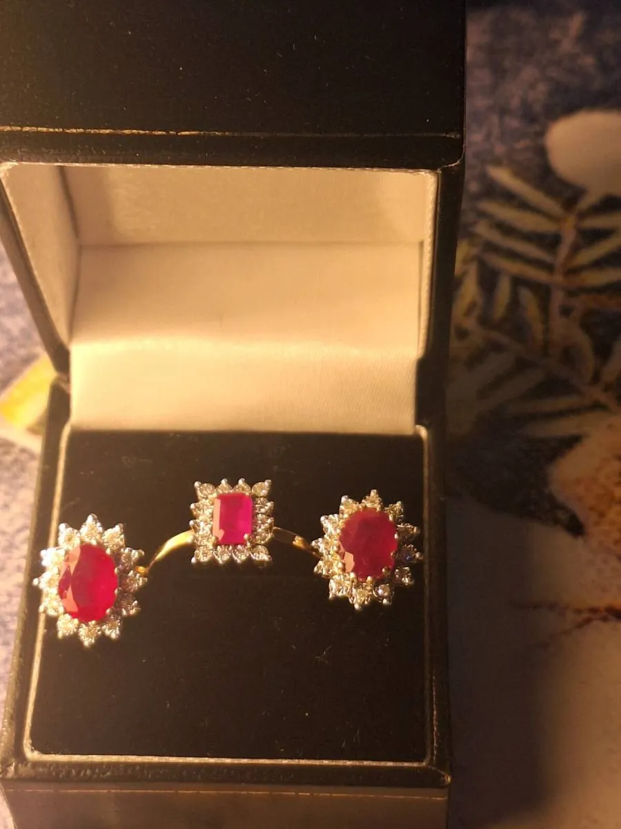 Ruby and natural diamond ring - Image 4