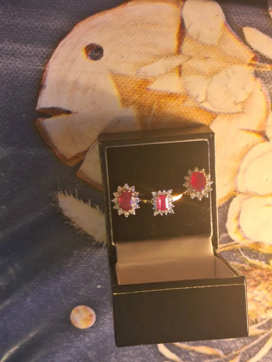 Ruby and natural diamond ring - Image 2