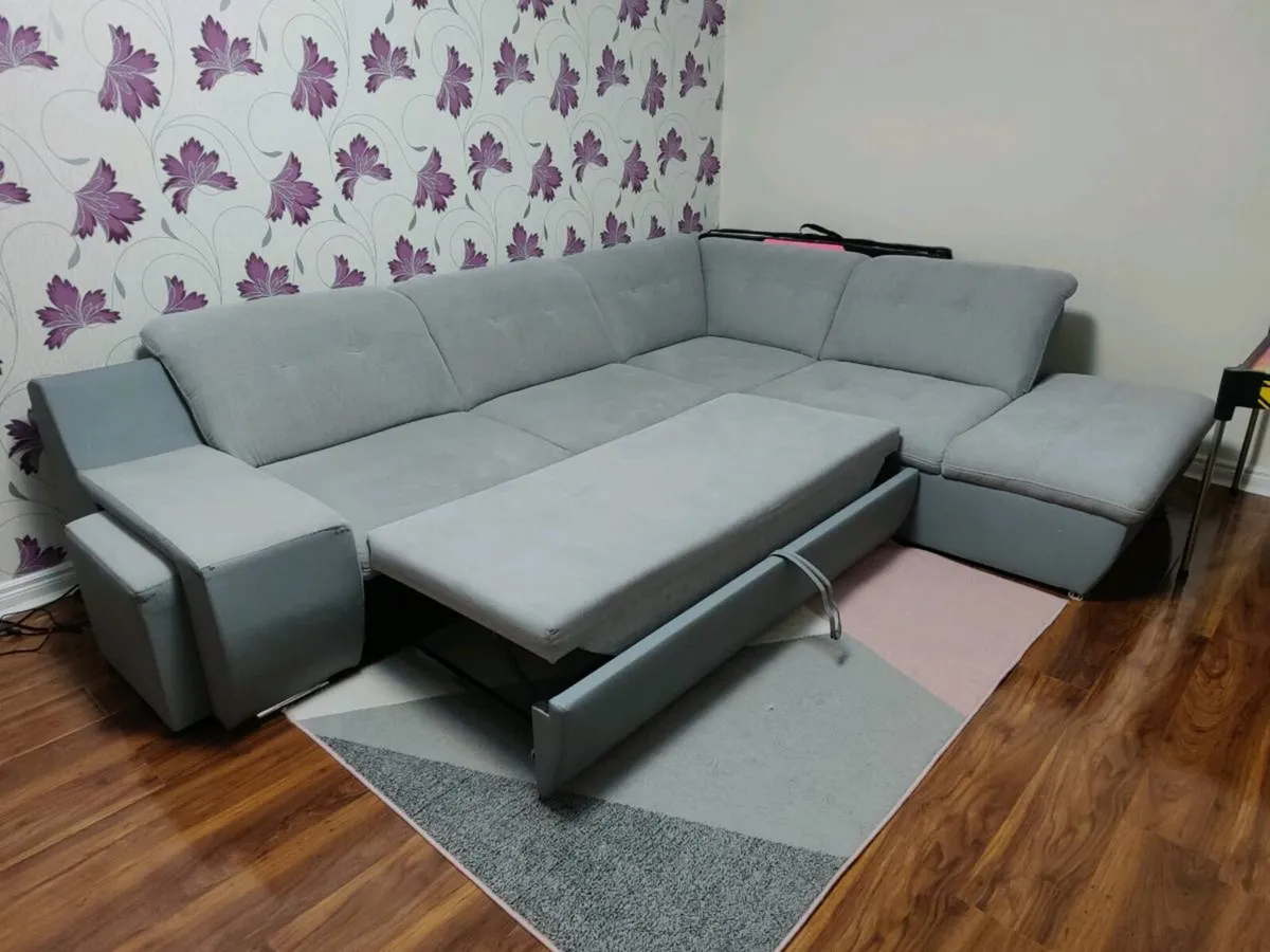 Corner sofa bed, Tuam, Galway - Image 3