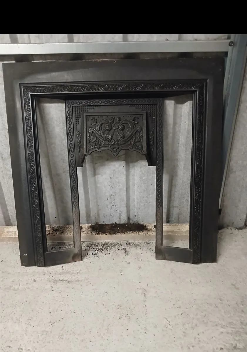 Cast iron fire surround