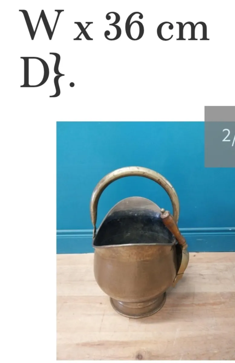Edwardian copper coal scuttle - Image 2