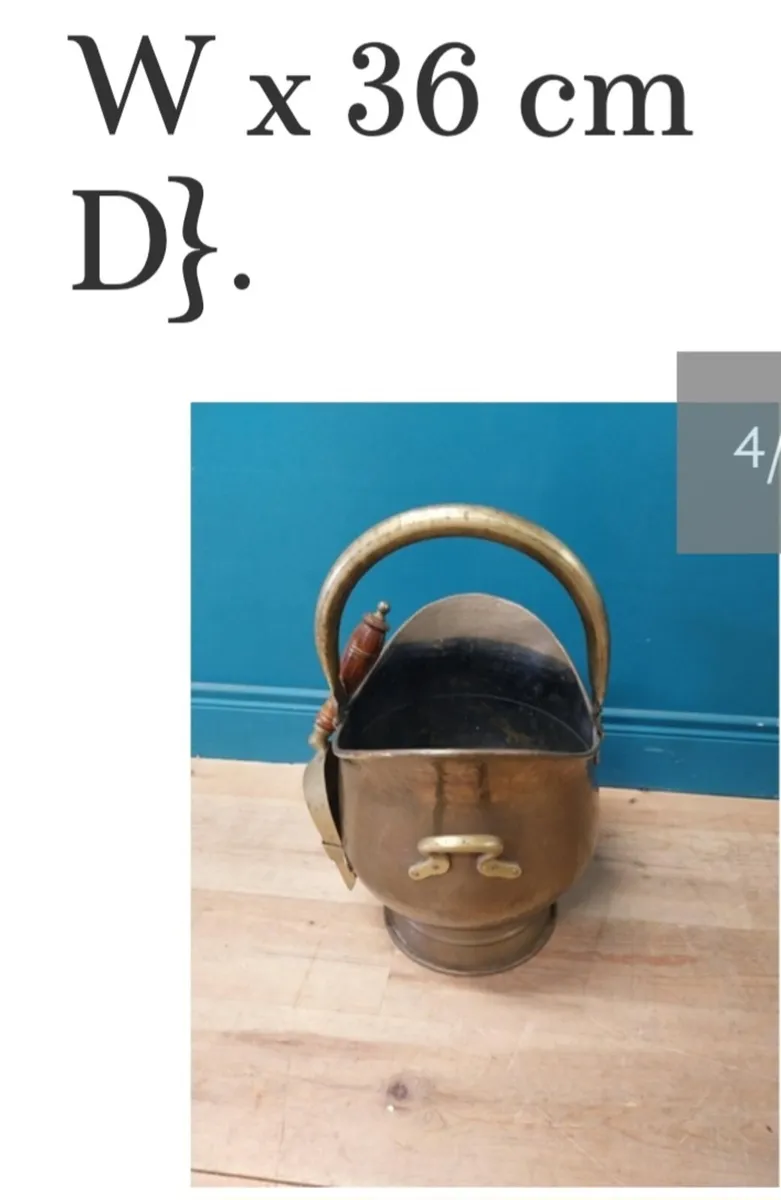 Edwardian copper coal scuttle - Image 4