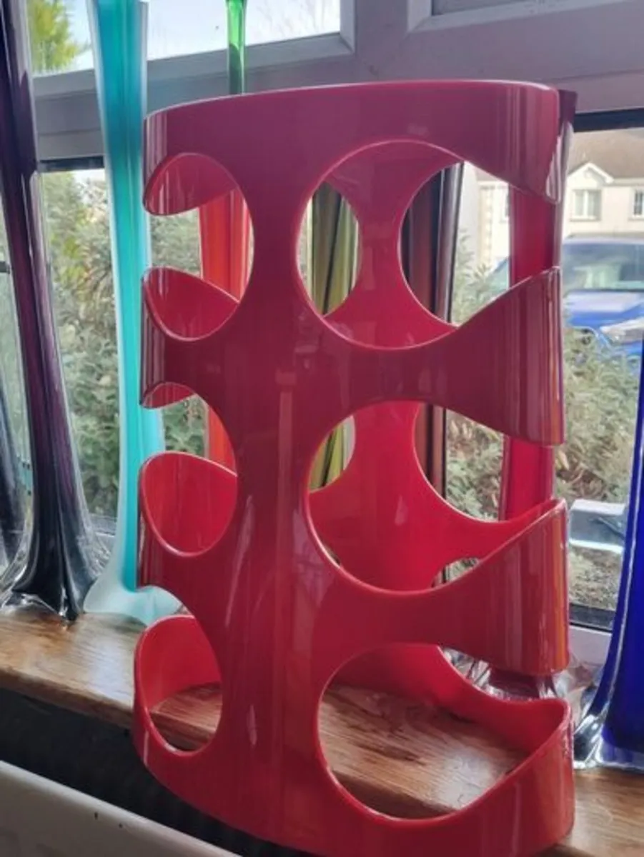 Umbra LCC 2009 Red Wine Rack Designed by Ran Lerne - Image 2