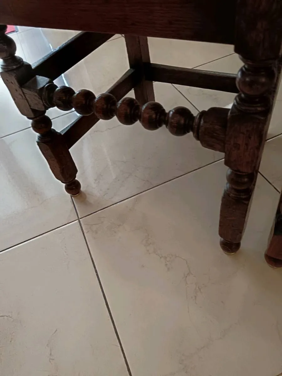 8 antique dinning chairs - Image 1