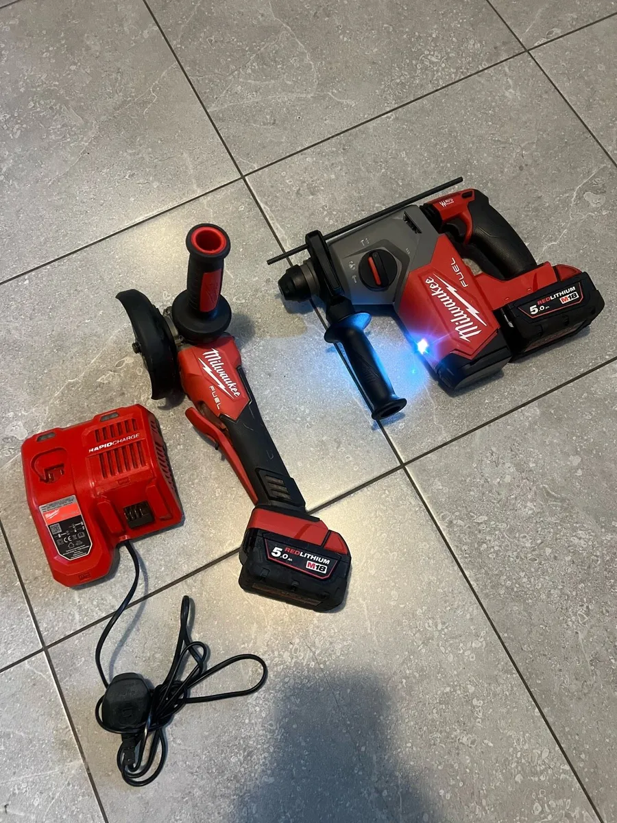 NEW Milwaukee sds and grinder - Image 4