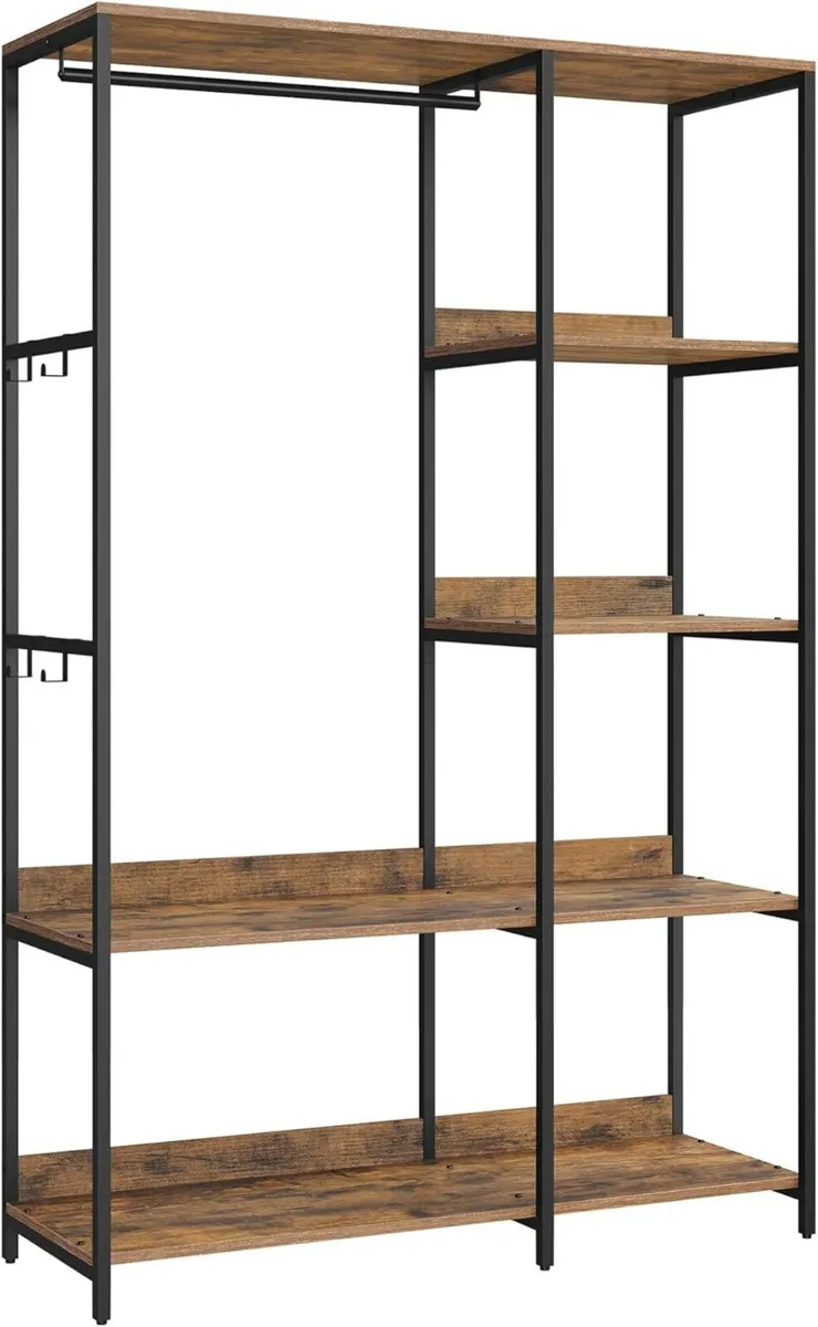 Portable Clothes Wardrobe Foldable Closet Rack - Image 1