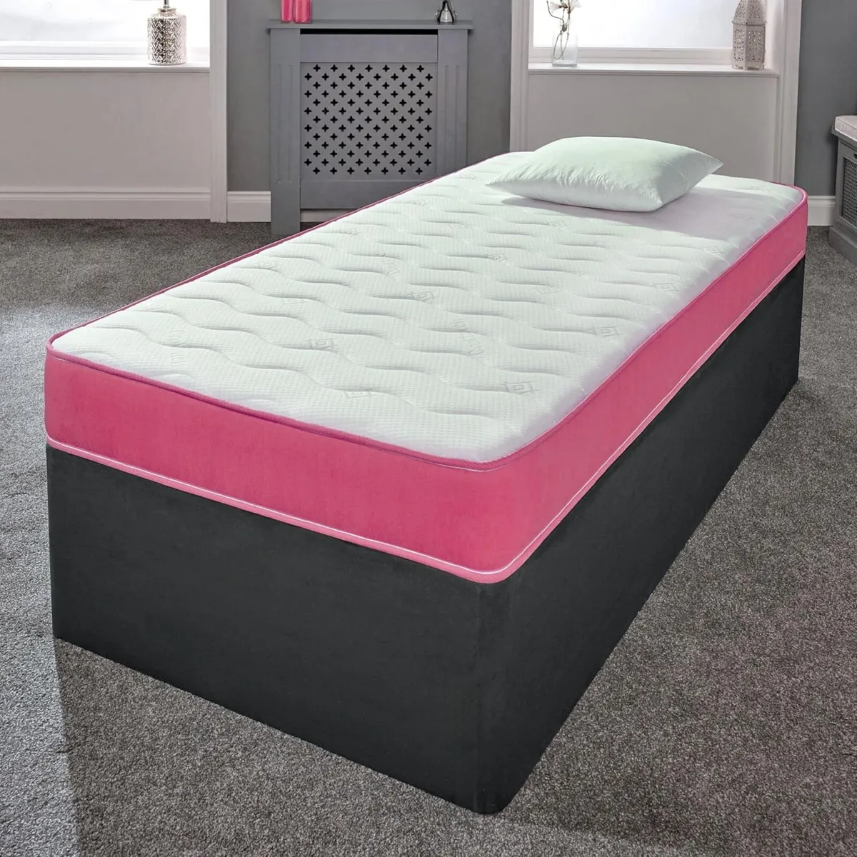 Cooltouch Colours Pink Shorty Mattress - 75x175cm - Image 2