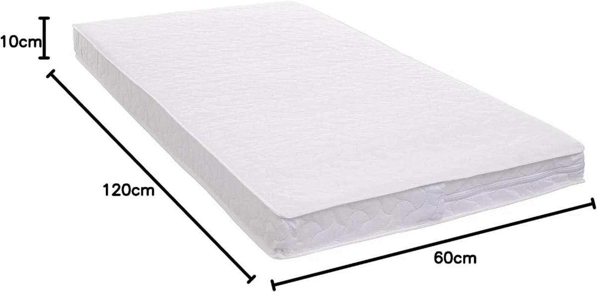 Pocket Sprung Cot Mattress 120 x 60 cm – Hypoaller - Image 2