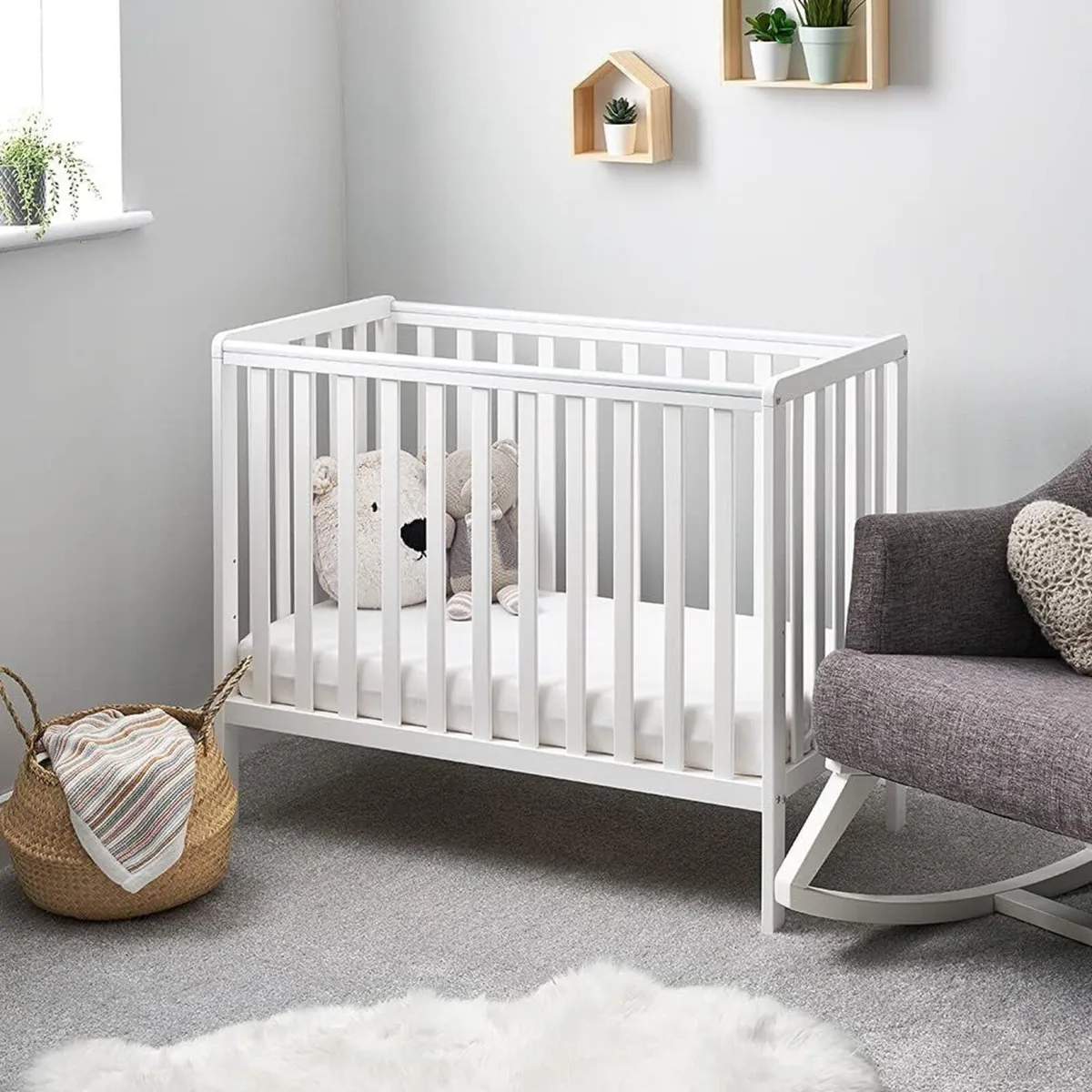 Bantam Space Saver Cot – White Compact Baby - Image 1