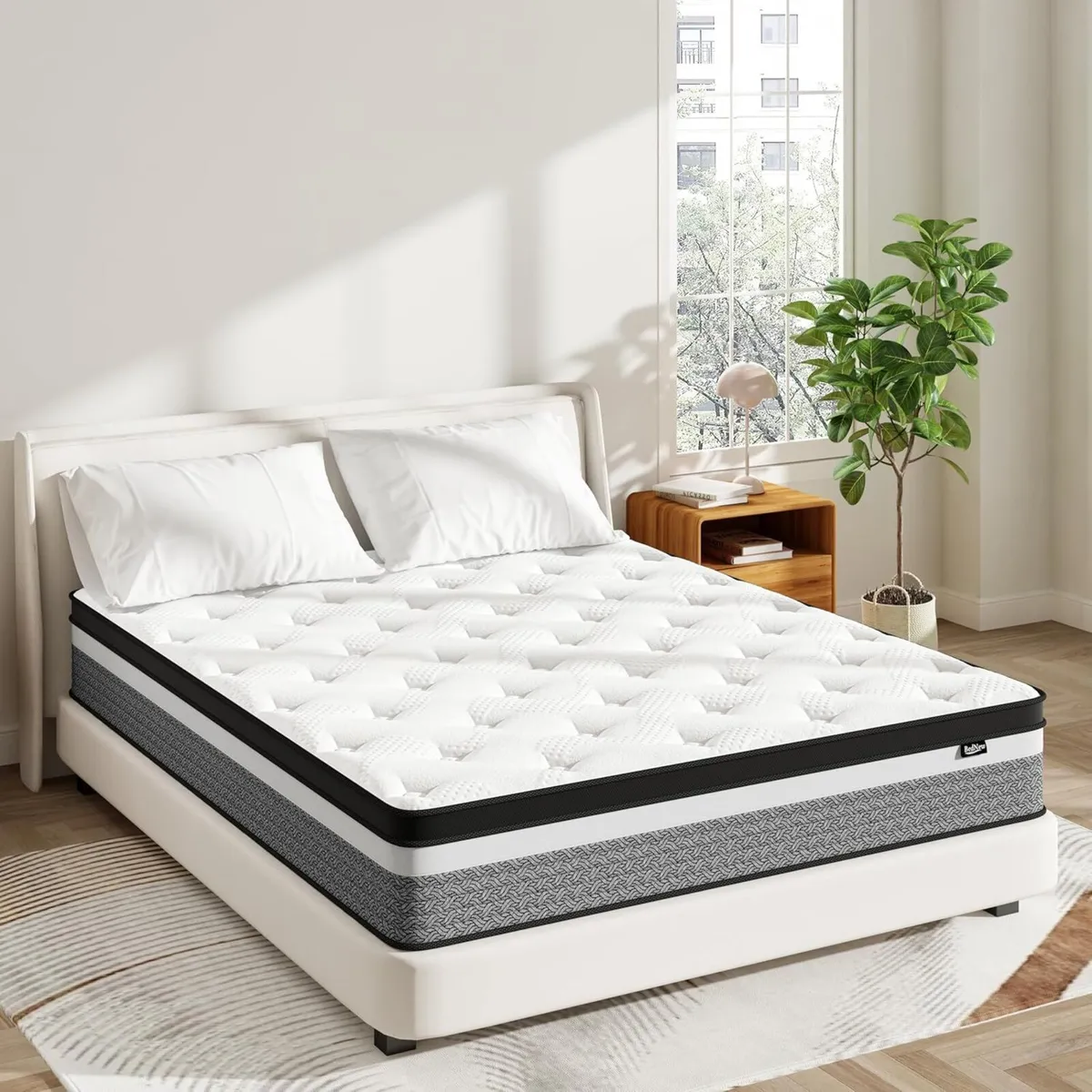 Hybrid Mattress Single-Size 31cm 3FT Medium Firm - Image 1