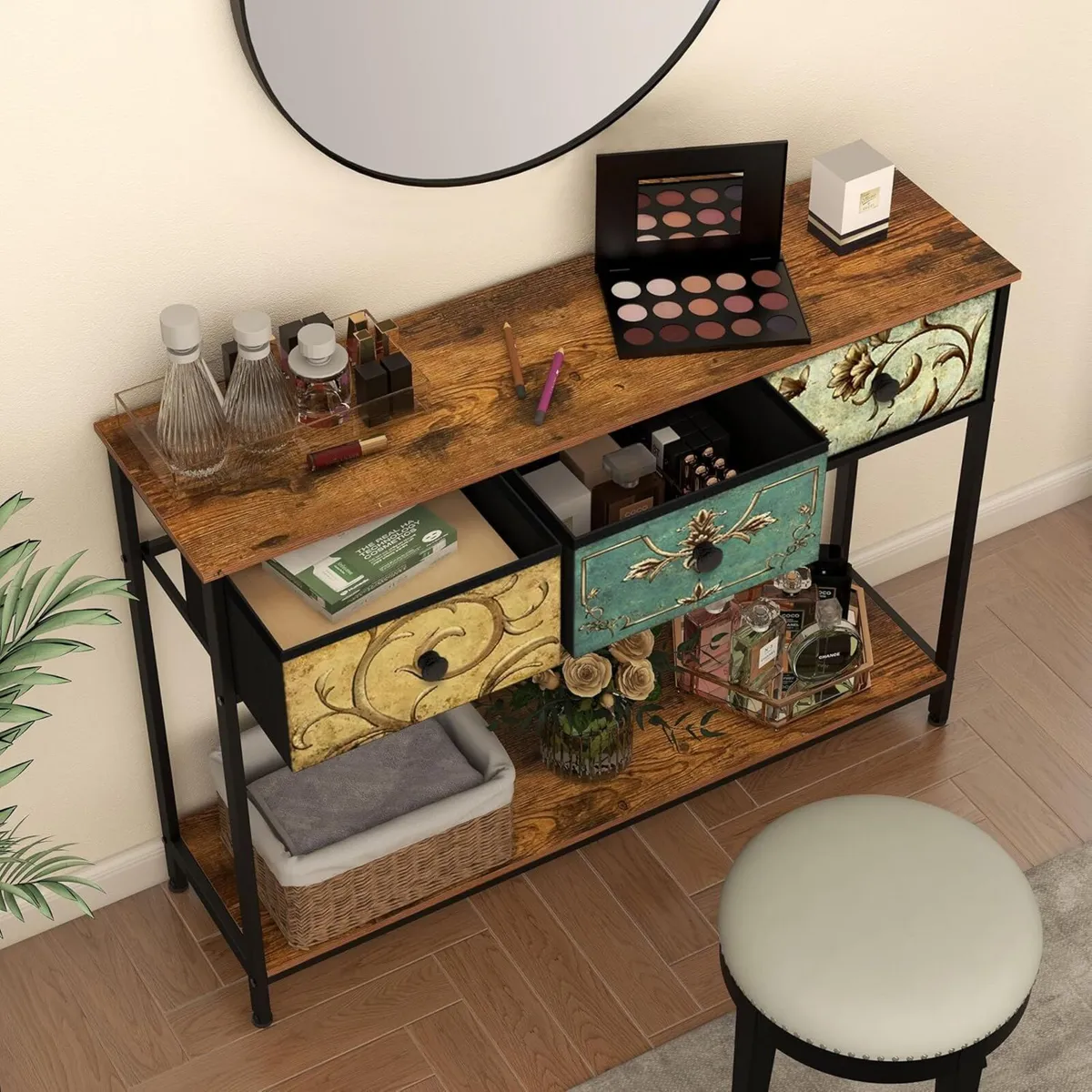 Console Table for Hallway Slim with 3 Drawers - Image 2