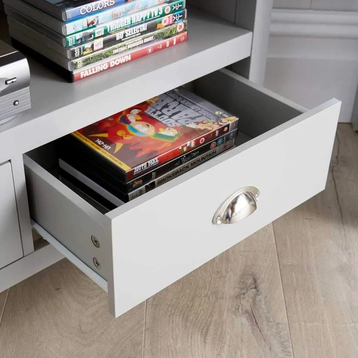 Corner TV Stand Entertainment Cabinet Television - Image 4