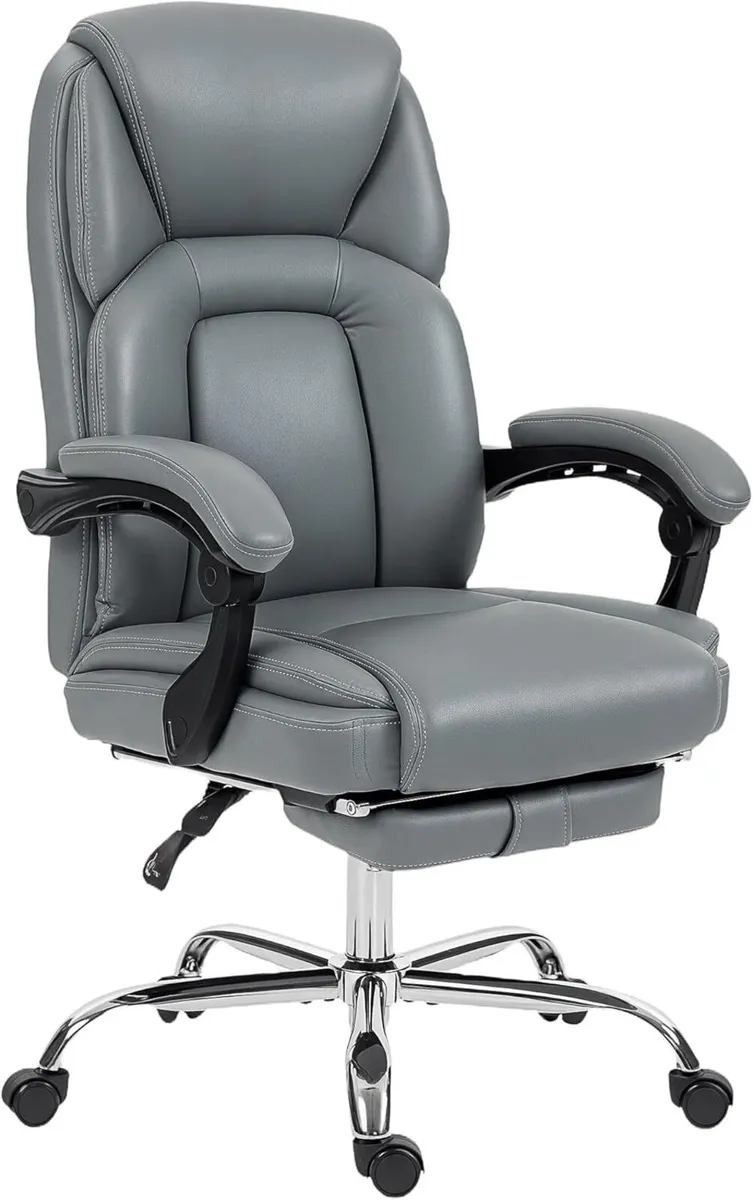 Ergonomic Office Chair with Footrest 135degrees - Image 1