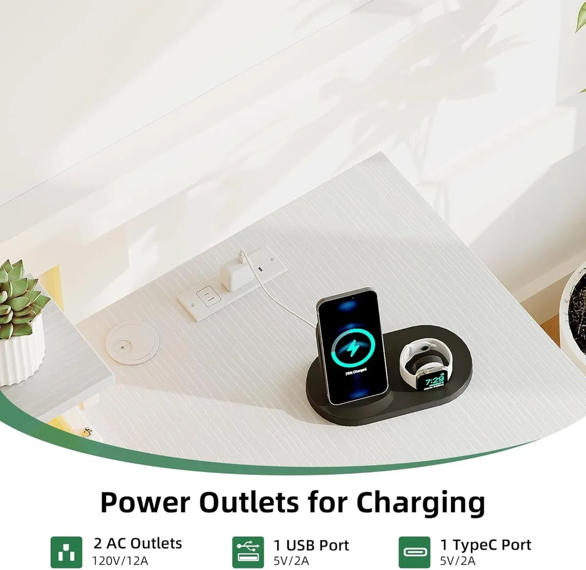 L Shaped Gaming Desk with 4 Drawers 63 Reversible - Image 4