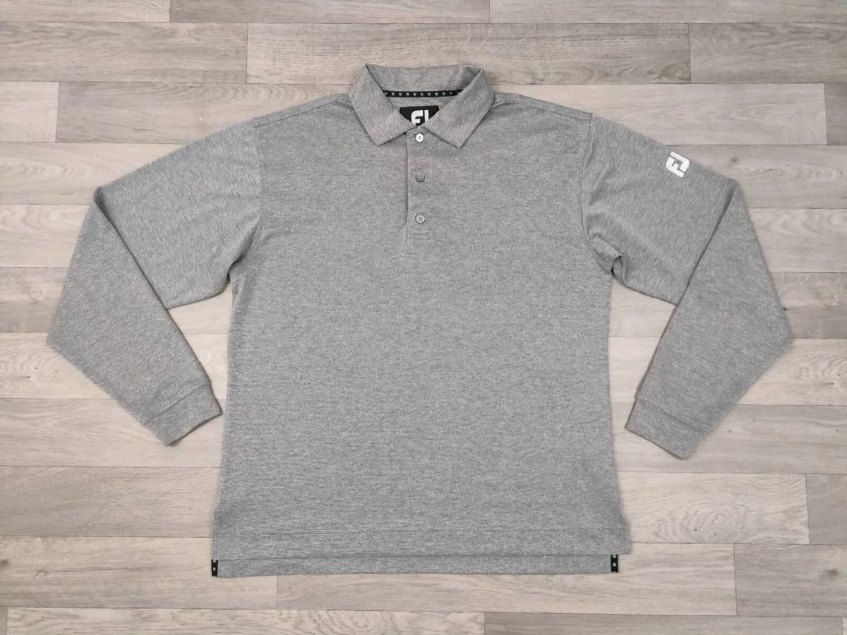 FootJoy FJ Long Sleeve Golf Polo Shirt Mens XL - Image 1