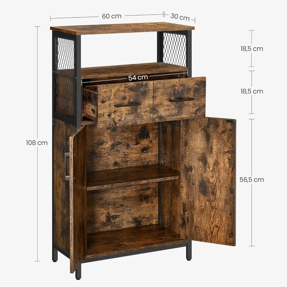 Storage Cabinet Multipurpose Sideboard with - Image 3