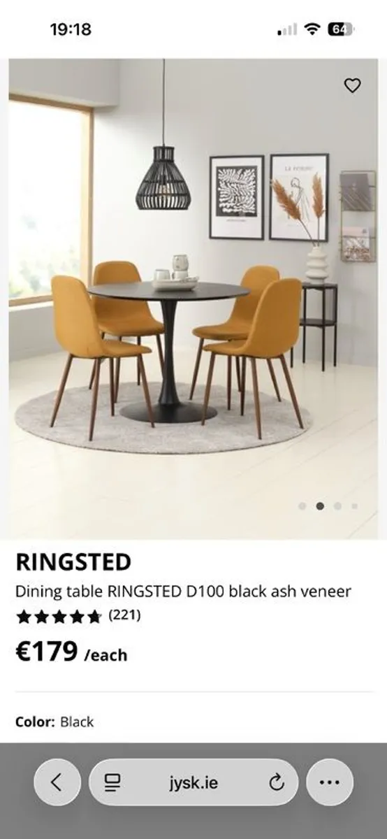 Black Round Table - Image 1